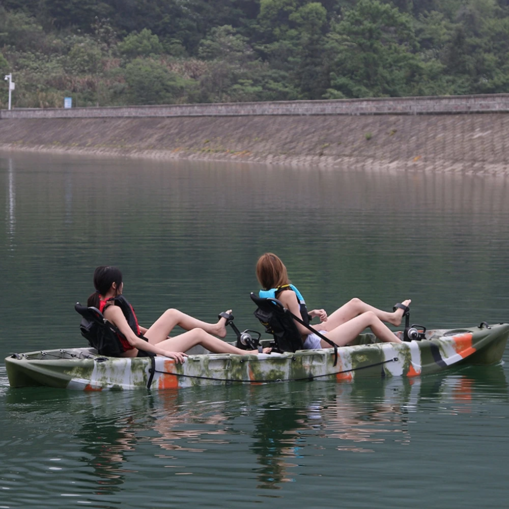 Kayak de Pesca para 2 Personas Top Right KA32 |   Pedal de Accionamiento / Motor Eléctrico |   LLDPE Pro Angler 14