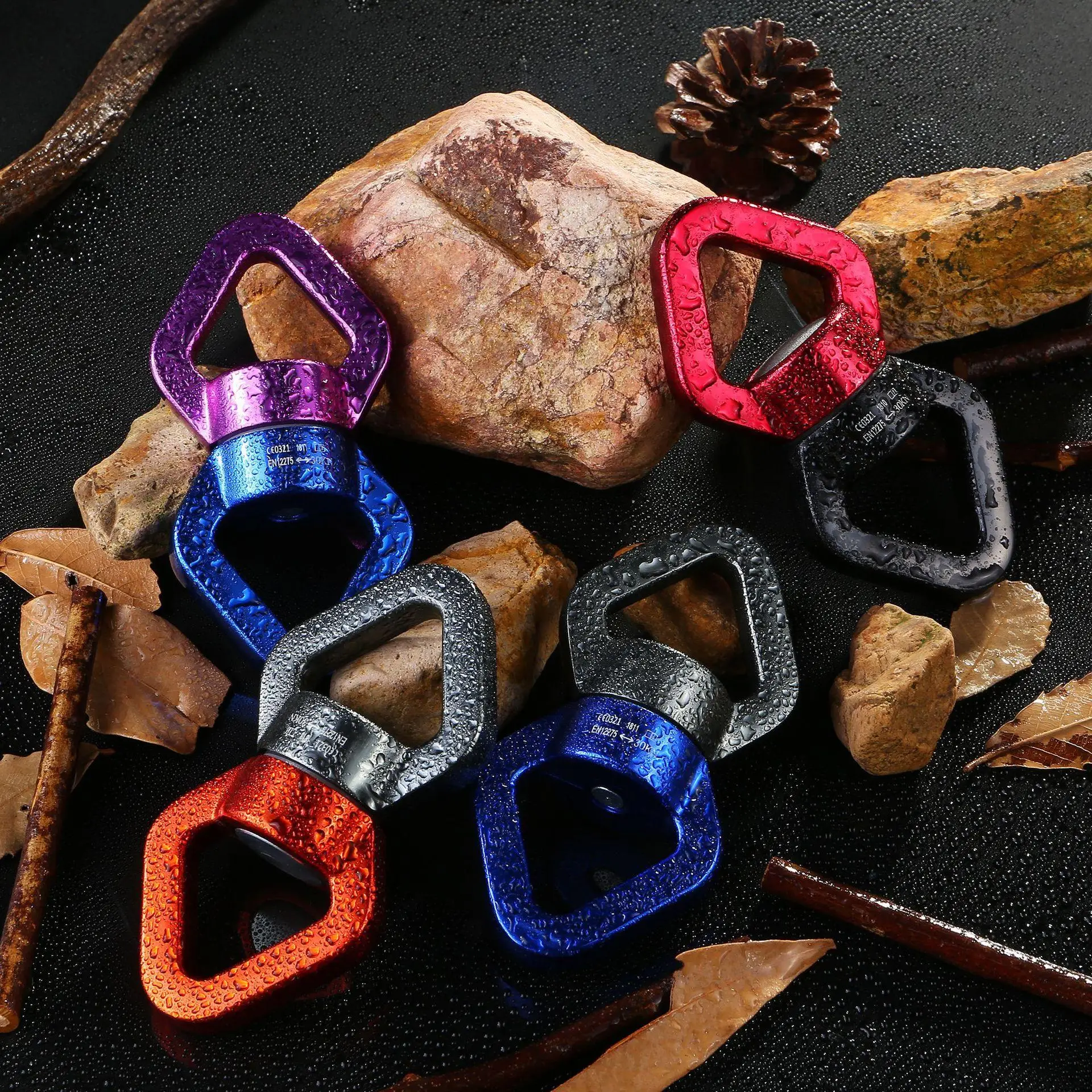 Outdoor Klettern Universal Ring Festen Stecker Rotierenden Ring Stecker Seil Anti Knoten Aerial Yoga Hängematte Schnalle