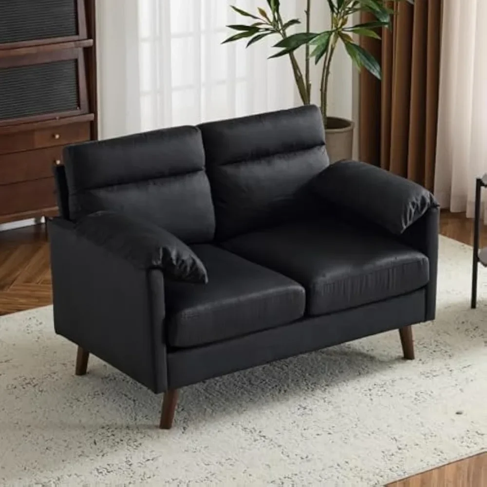 

Мини-диван-кровать, маленький двухместный диван 48,8 дюйма с замшевой обивкой для гостиной