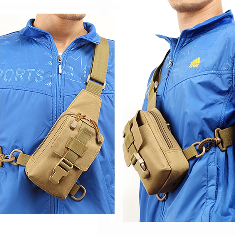 Men Camouflage 2024 New Shoulder Bag Travel Sport Small Chest Bags Outdoor Cycling Climbing Crossbody Pack For Male Female Women