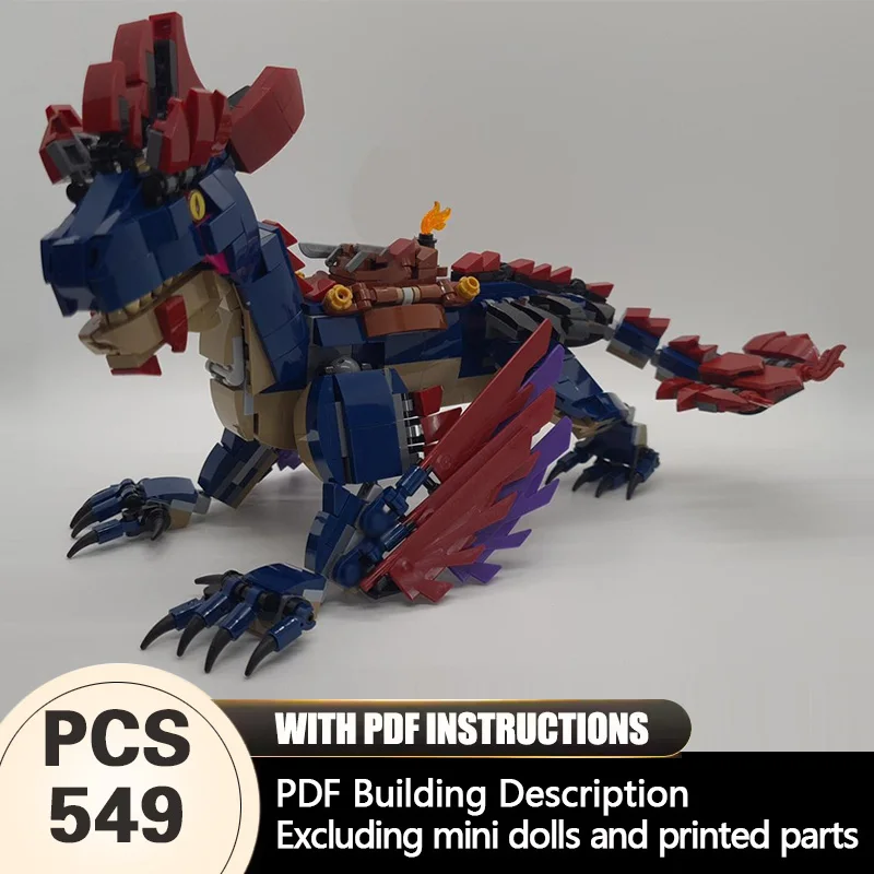 

Creators Animal Series Model MOC Building Bricks Rock Drake Modular Technology Gifts Holiday Assemble Children Toys Suit
