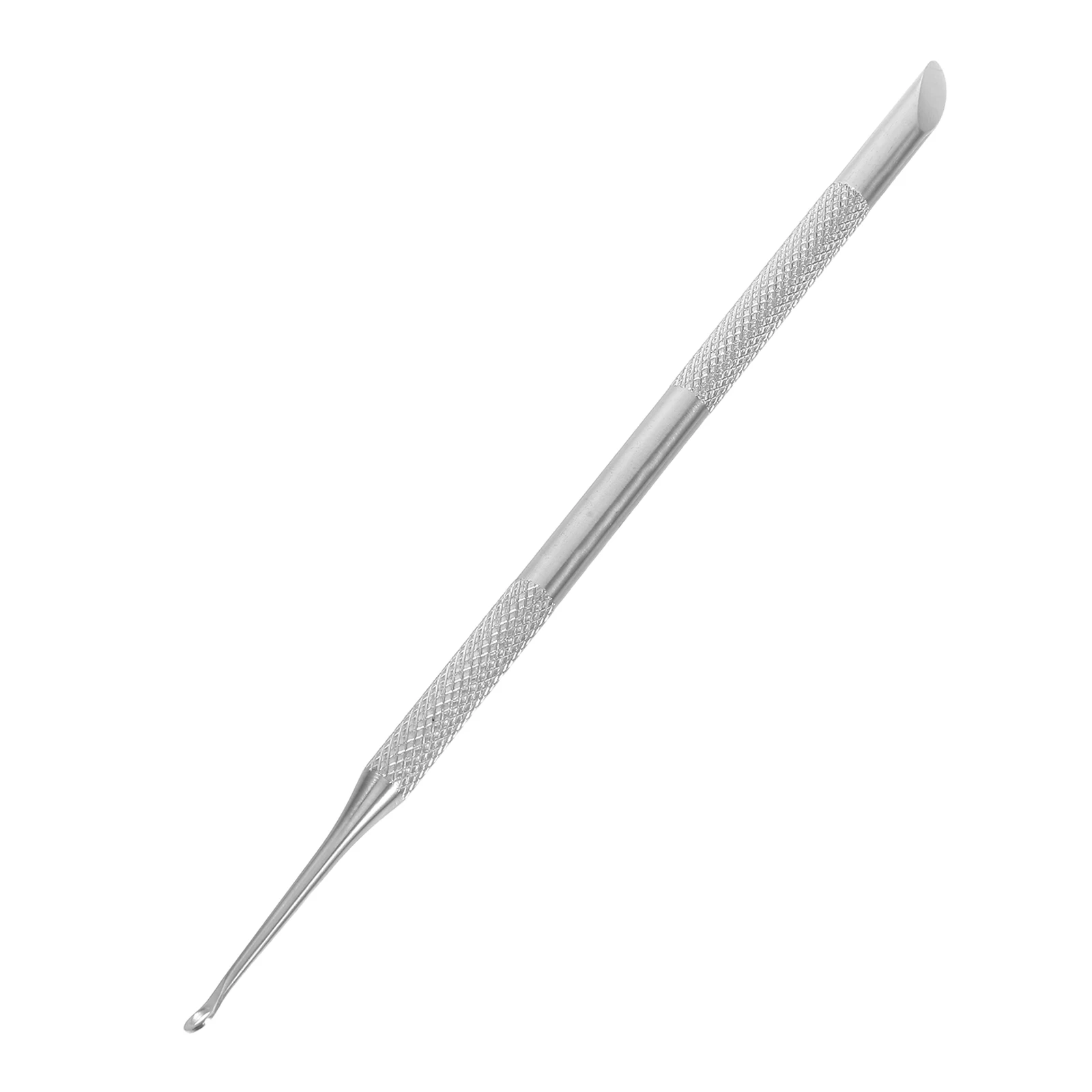 

Dual Ended Cuticle Remover Tool Silver Russian Circle Dead Skin Removal Manicure Durable Steel Scraper Portable