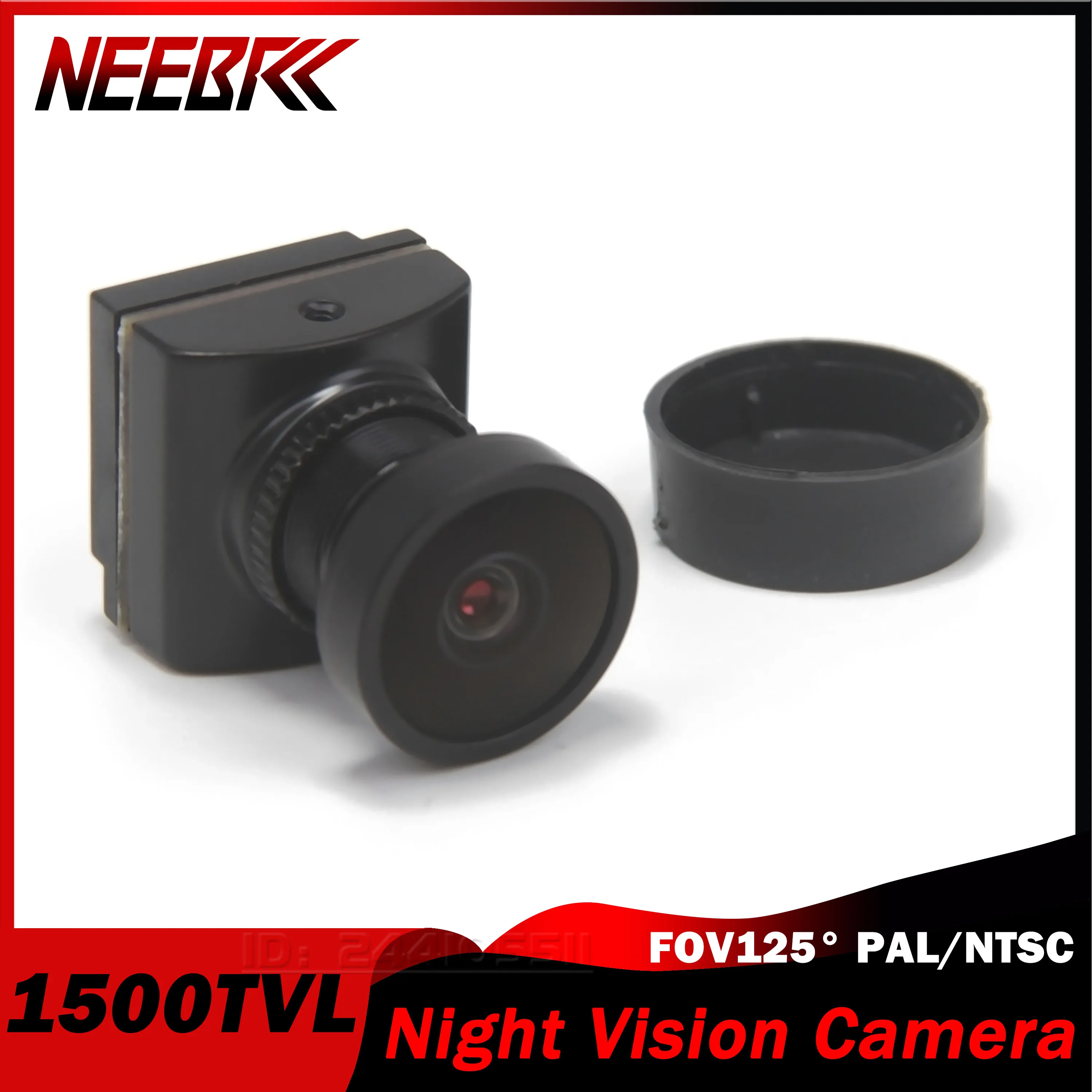 

NEEBRC Night Vision FPV Camera 1500TVL FOV125° PAL/NTSC DC 5-35V 16:9 CVBS for RC Freestyle Racing Drone Quadcopter DIY Toy Part