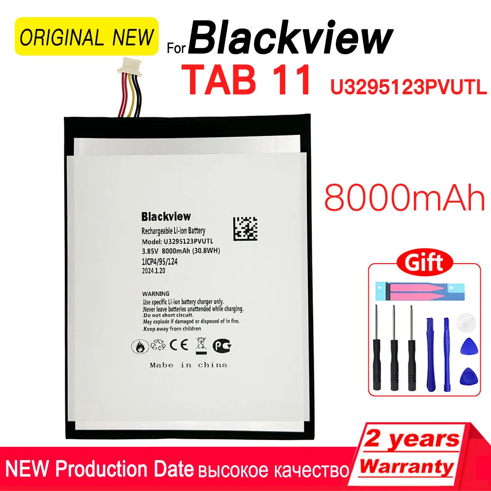 100% Original Replacement TAB 11 U3295123PVUTL 8000mAh Phone Battery For Blackview TAB11 With Free gift Tracking Number