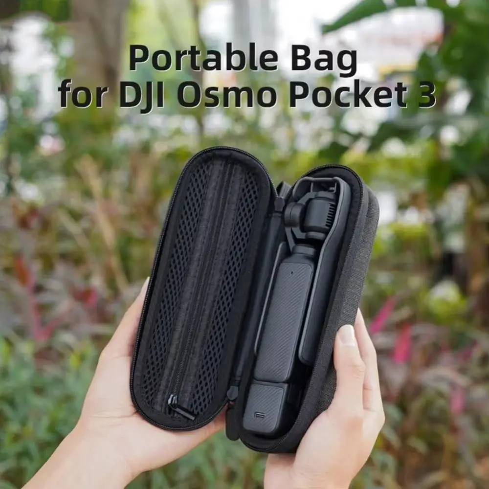 

Hand Strap Storage Bag For DJI Osmo Lightweight Scratch Proof Pocket 3 Carrying Case Black Handbag Action Camera Storage Case