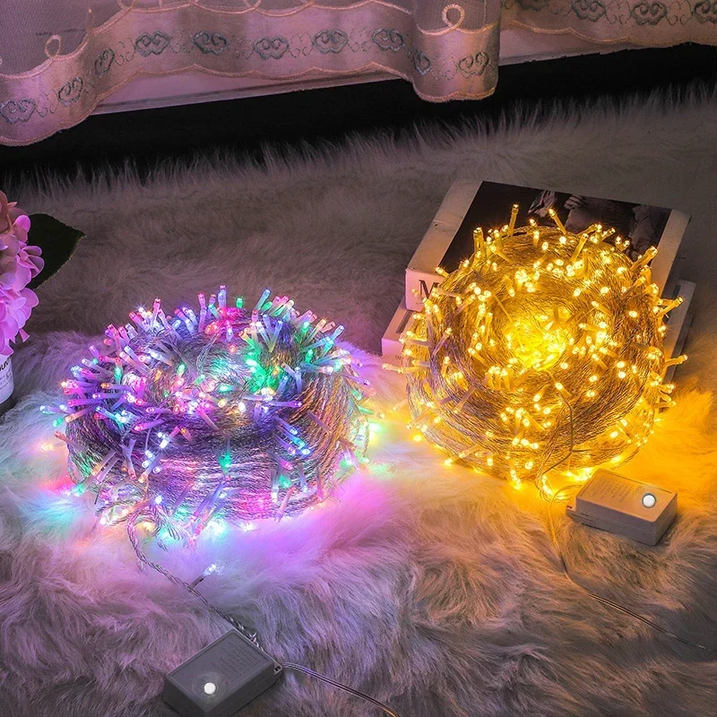 LED Christmas String Light 3M-100M Wedding/Party/Tree Decoration 2026 Fairy Lights Chain Garland Outdoor Waterproof led lamp
