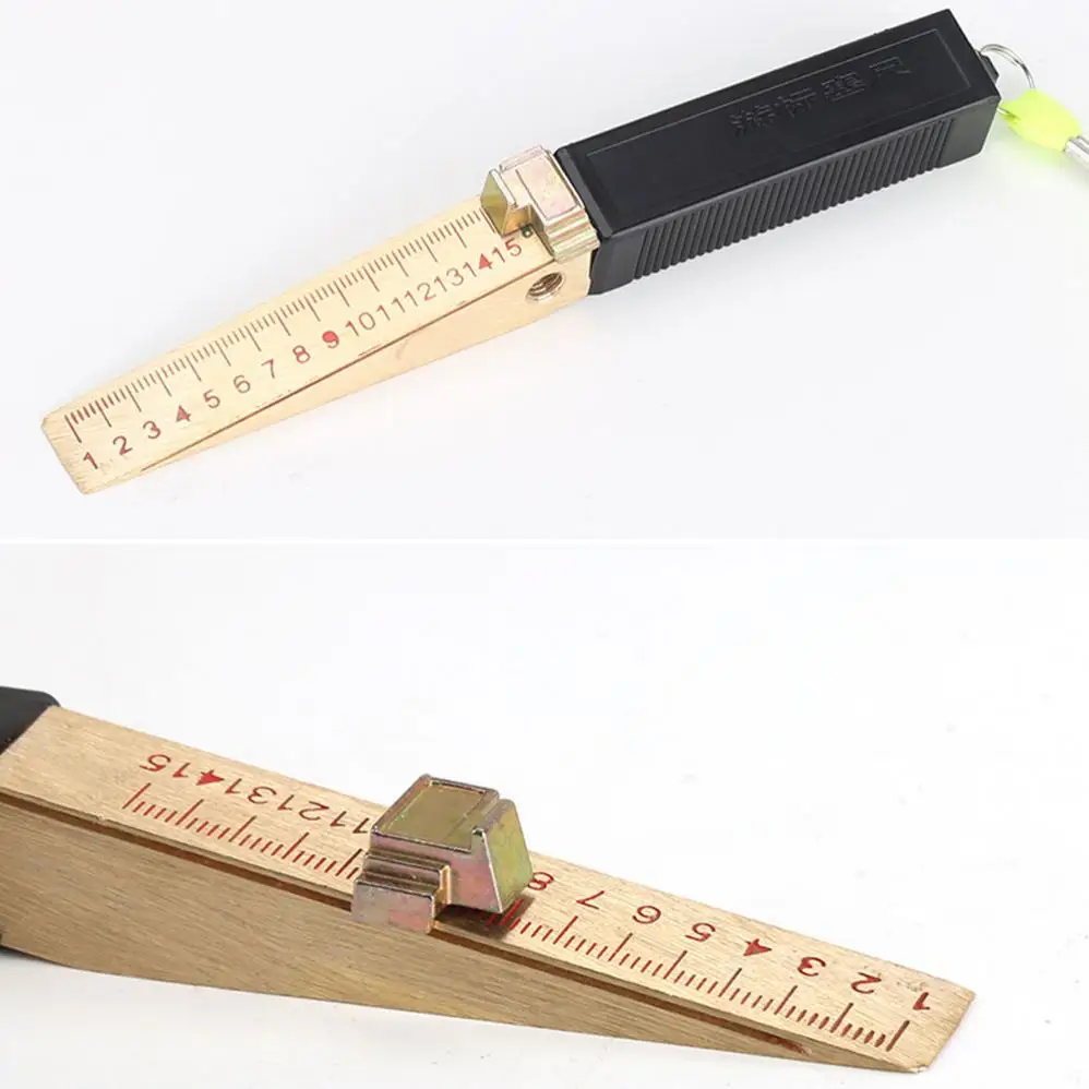 0.2/0.5mm Wedge Shaped Vernier Feeler Gauge Inspection Flatness Measuring Tools for House Engineering