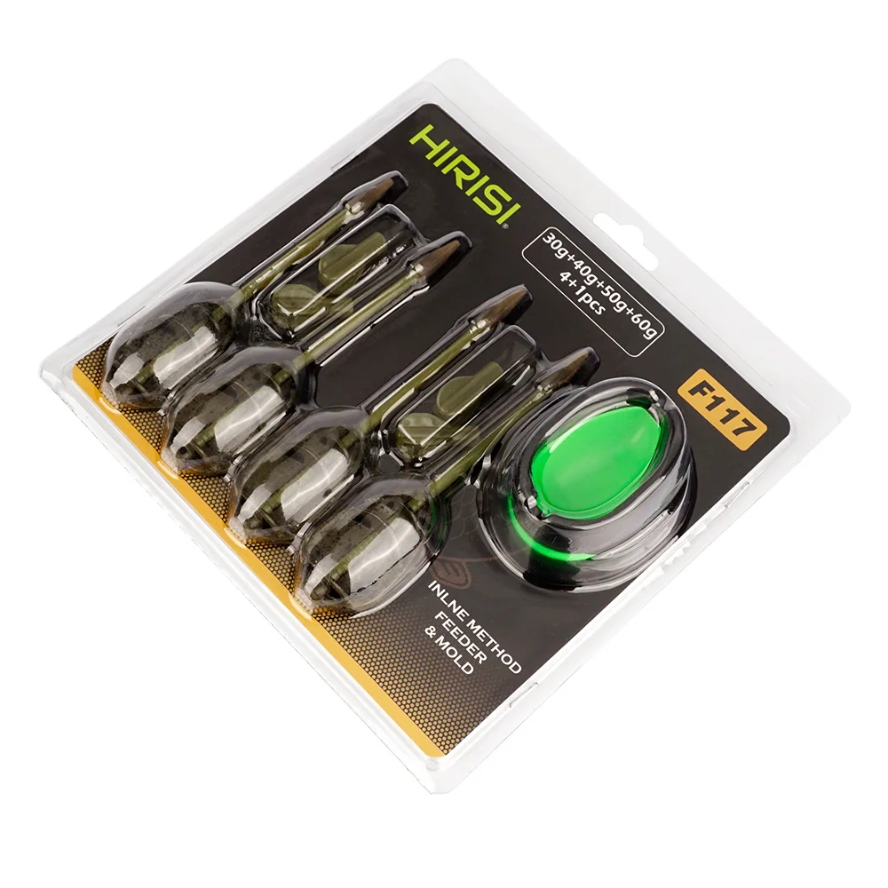 Hirisi طريقة صيد سمك الشبوط المغذية والقالب مجموعة أدوات صيد سمك الشبوط الطعم قفص سلة الطعم F117 ملحقات الصيد #6