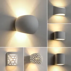 Gypsum LED Wall Lamp G9 5W Modern Wall Light Sconces Indoor Bedside Bedroom Living Room Home Decor Illumination Kitchen Lighting