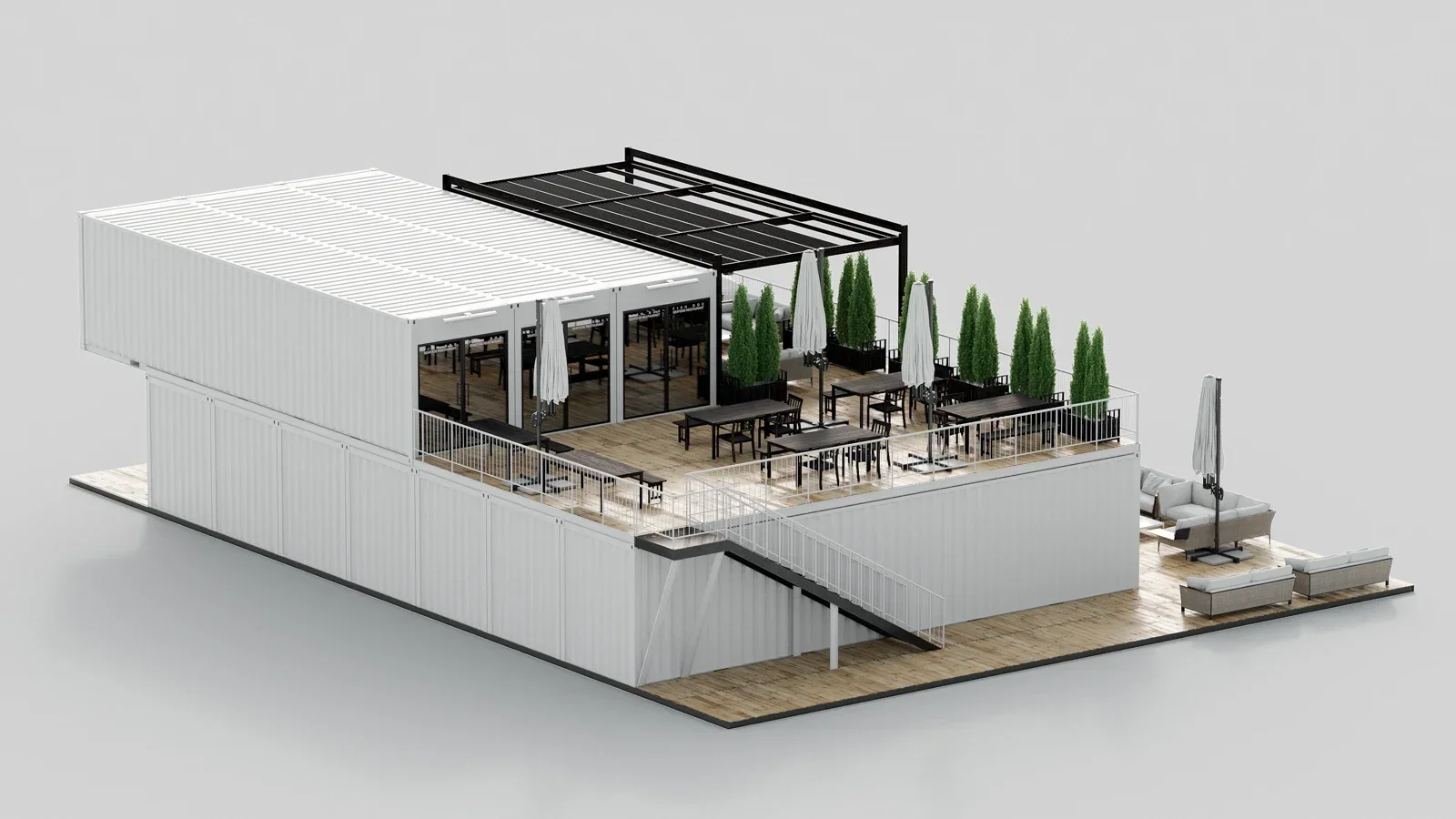 

container mobile house high-end design creative mobile integrated house commercial block mobile coffee shop