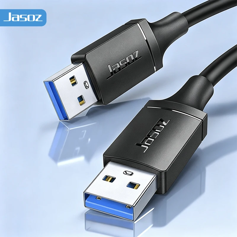 Jasoz USB naar USB 3.0 Verlengkabel USB A Male naar Male USB Verlengsnoer voor Radiator Harde Schijf TV Box USB 3.0 Verlengkabel