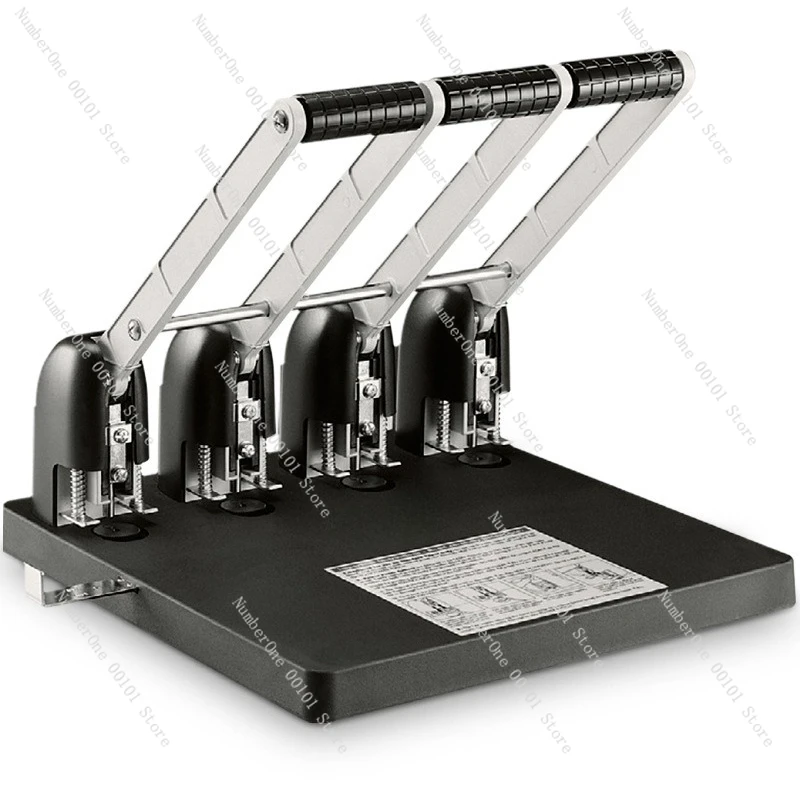 Heavy Duty 150 Sheet Paper Hole Punch Machine 2 Hole 3 Hole 4 Adjustable Puncher Manual Office Binding Tool Metal Desktop