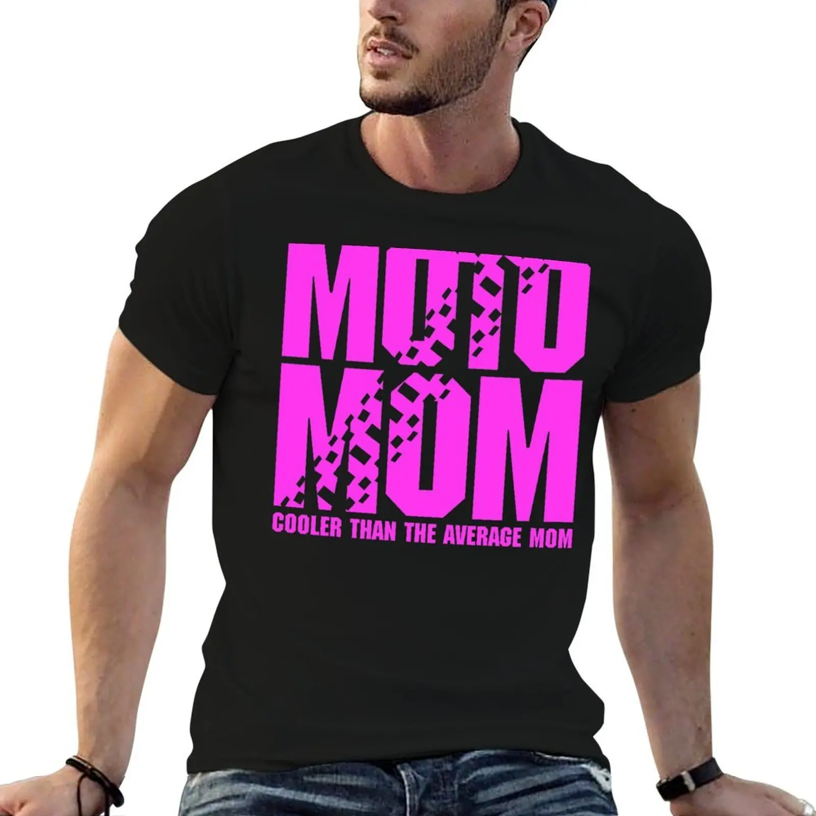 Moto Mom Hoodie Cooler Than The Average Mom T-Shirt anime t shirts summer top anime shirts men
