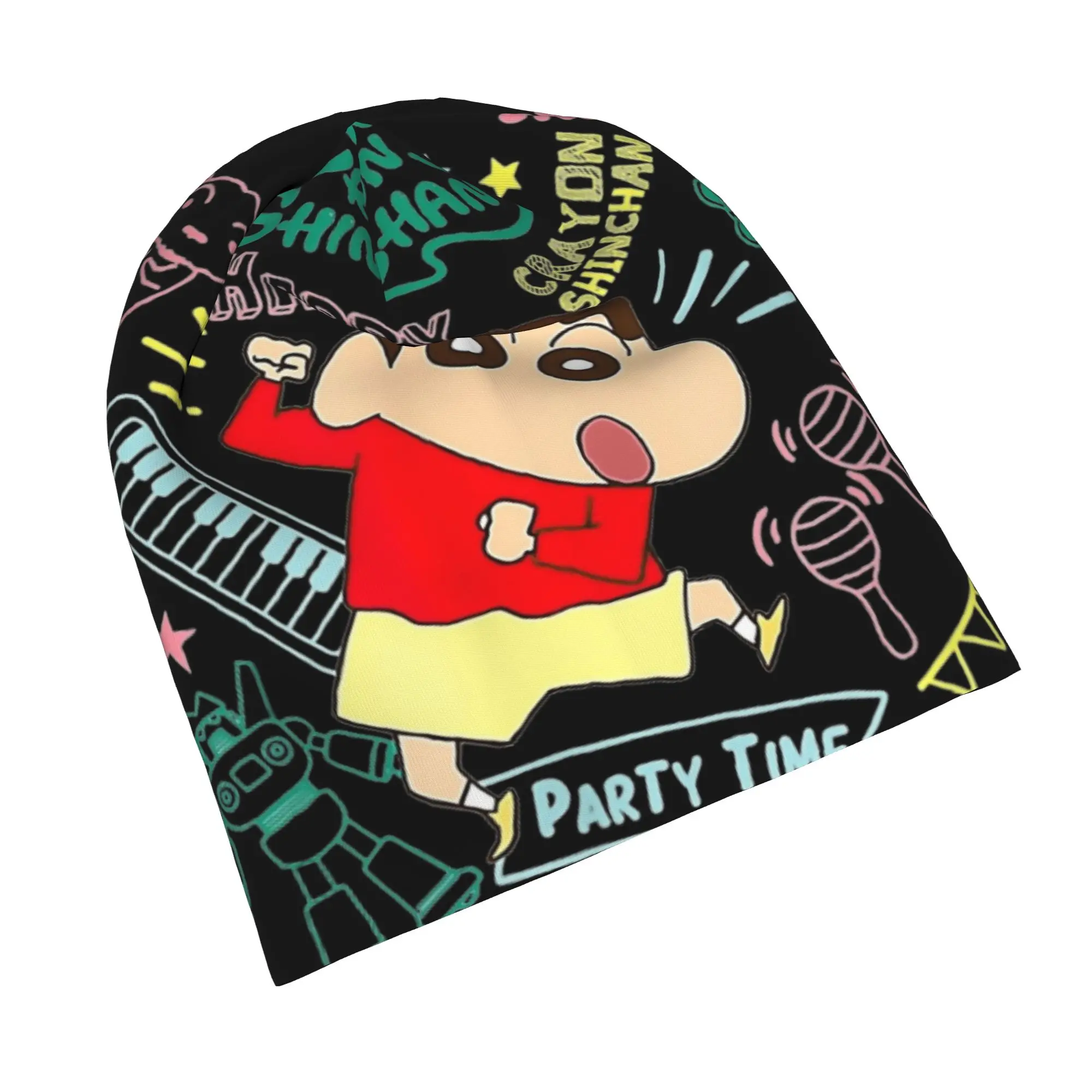 Crayons Shin-chans Caps  Casual Autumn Winter Ski Skullies Beanies Hats Spring Warm Thermal Elastic Bonnet Knitted Hat