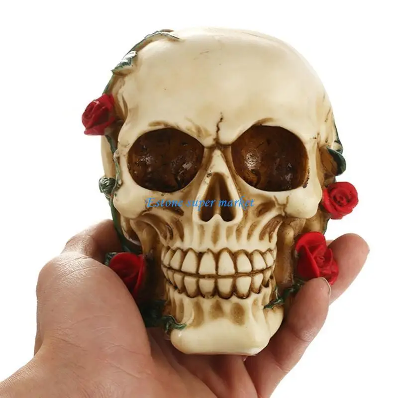 

090B Bookshelf Sculpture Resin Desktop Decor Simulated Scary Craft for Resin Accessories for Home Office