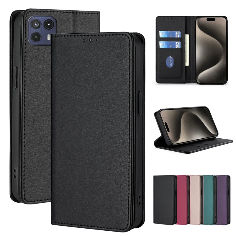 Flip Leather Cover Wallet Case For Motorola MOTO G85 G10 G13 G14 G20 G22 G23 G24 G30 G31 G32 G34 G41 G42 G50 G51 G52J 4G 5G II