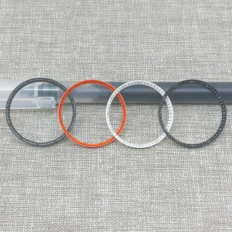 30.5mm Watch Chapter Ring Fits SKX007 SKX009 SRPD Watch Case NH35 NH36 Automatic Movement Men's Watch Plastic Inner Ring Parts