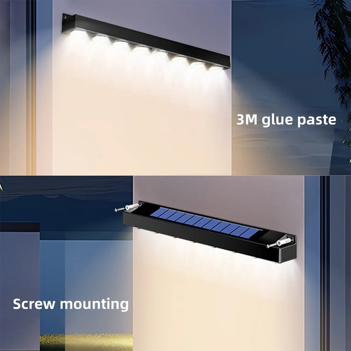 

Led Solar Wall Light Cool White\Warm White Lamp Exterior 4-8leds With Intelligent Control Waterproof Outdoor Wall-mounted Lights