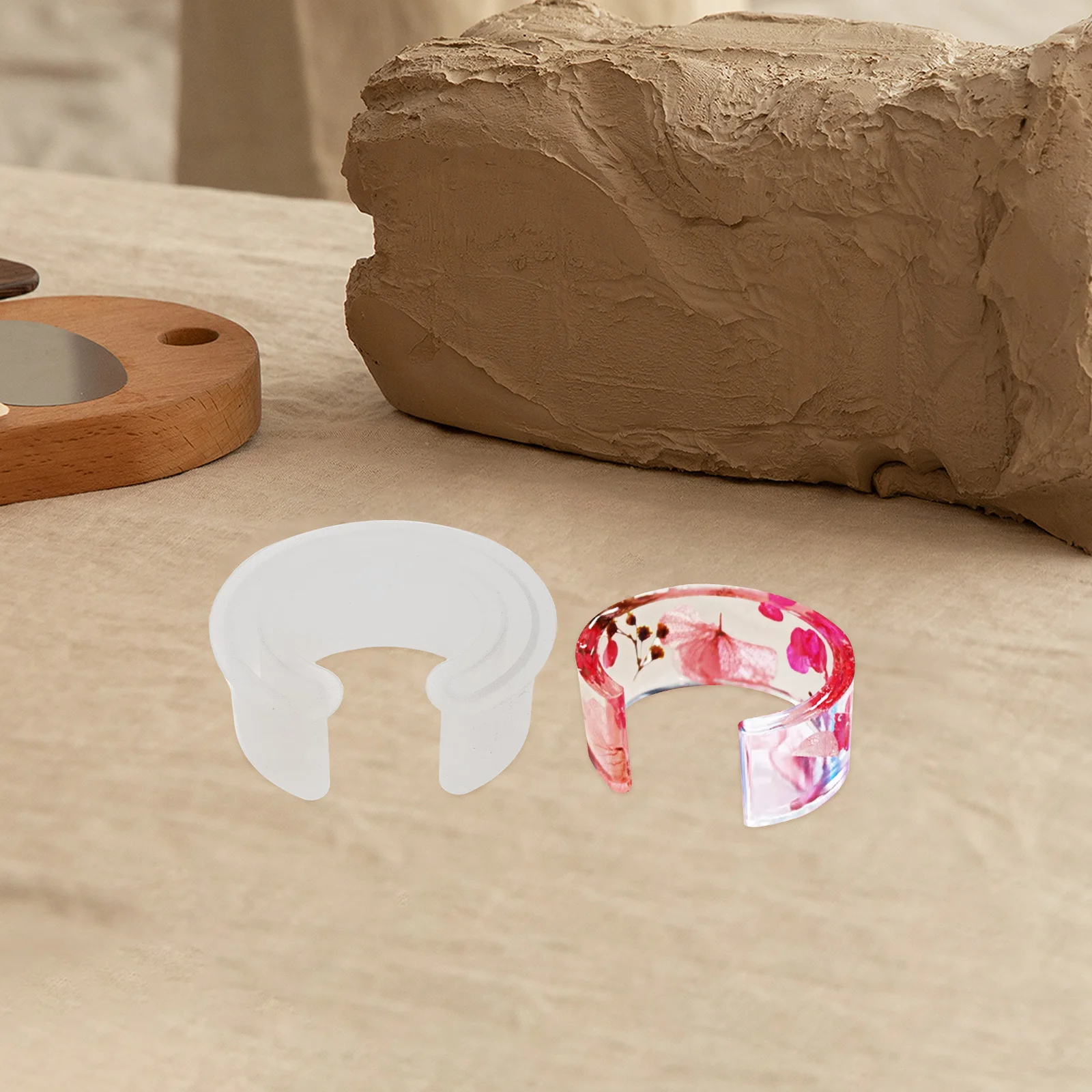 

2Pcs Bangle Casting Mold Epoxy Silicone DIY Crafts Molds for Making Delicate Ornaments and Thoughtful Presents