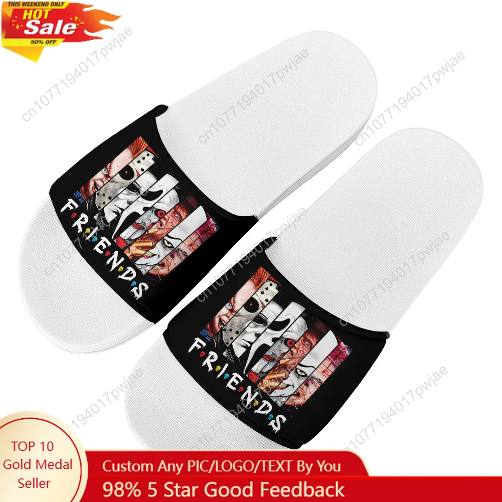 

Friends Best Stephen King Horror Characters Printed Slippers Fashion Water Shoe Halloween Mens Womens Beachandals Summer Slipper
