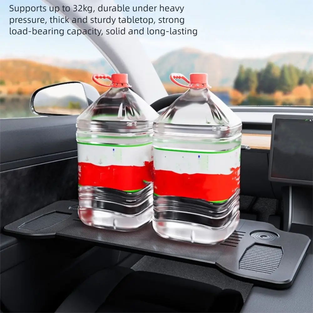 

Portable Car Steering Wheel Desk Foldable Convenient Tray Food Desk Multifunctional Car Office Table For Tesla Model 3/Y