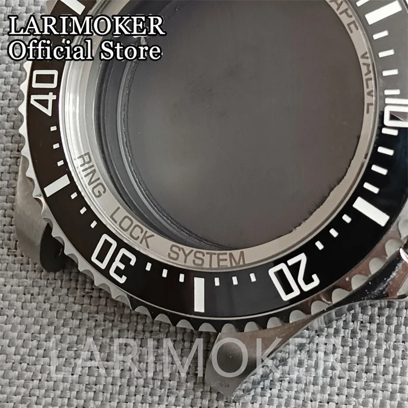 LARIMOKER-Boîtier de montre en verre saphir, compatible avec NH34 NH35 NH39 ETA2824 PT5000 ST2130 MIYOTA8gem 821A 8205 DG MINGZHU Band, 43mm