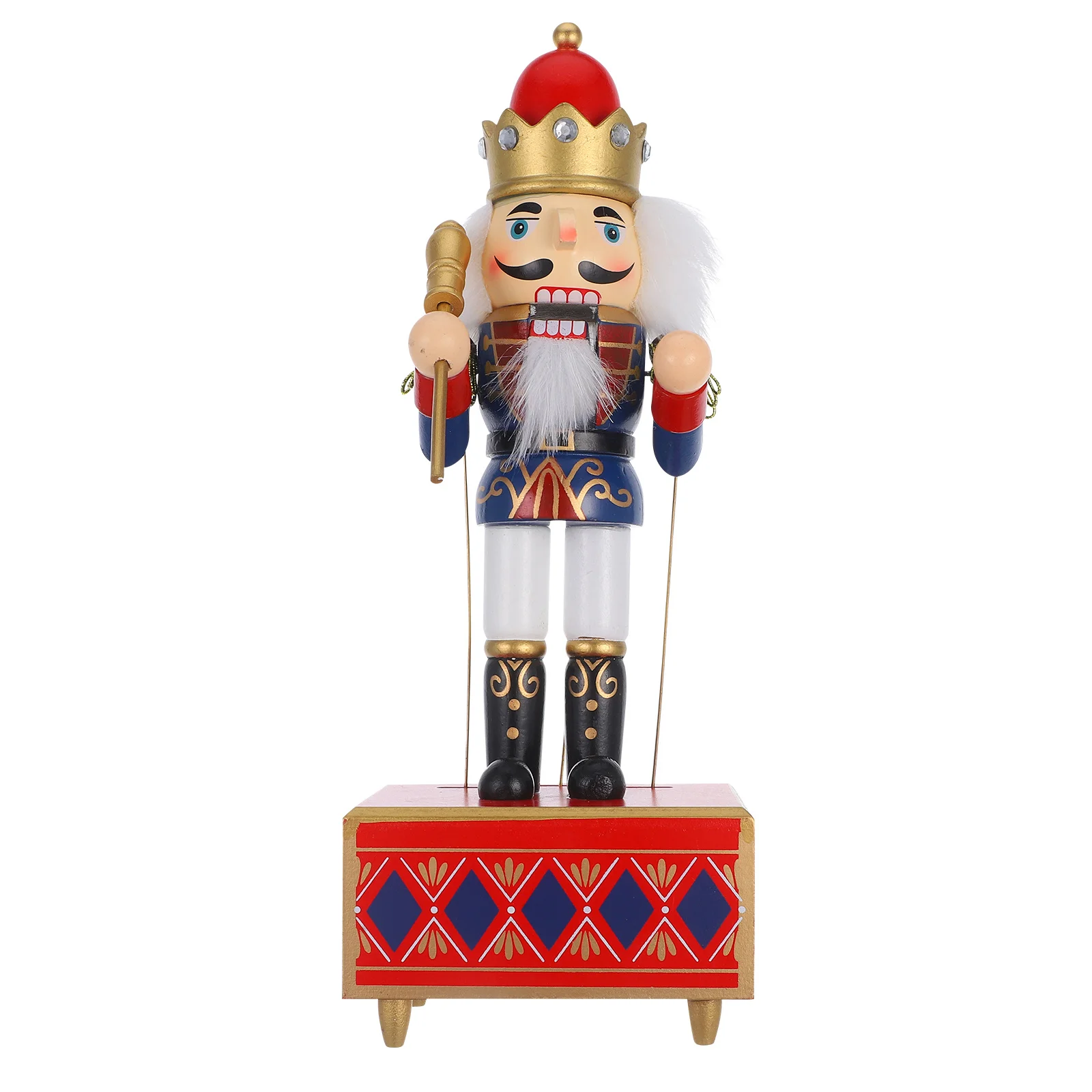 

Festive Party Christmas Xmas Figure Decoration Nutcracker Musical Adornment Wood Cute Nutcrackers Boxes