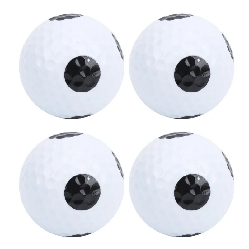 4-piezas-de-pelotas-de-golf-de-doble-capa-para-practica-de-putt-blancas-y-negras-con-puntos-negros