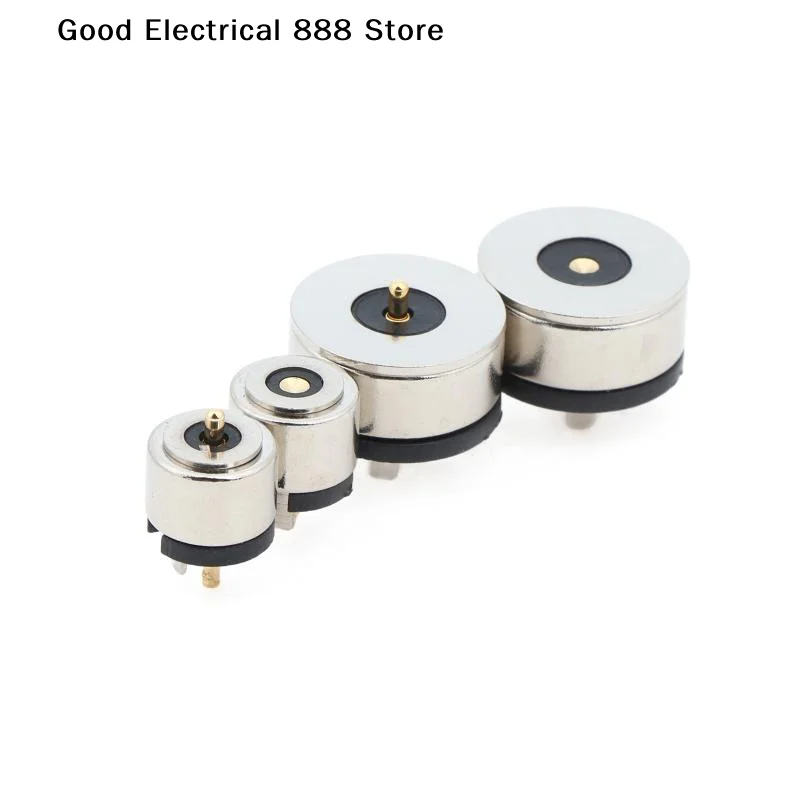 2Pcs 2Pin Round 10A High Current Magnet Suction Spring Pogo Pin Connector, Male and Female Probe DC Power Charging Magnetic Conn