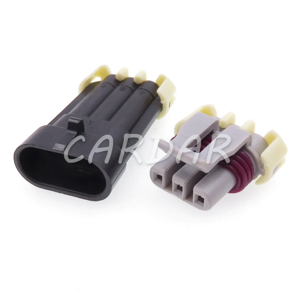 1 Set 3 Pin 12129946 AC Assembly LS MAP And 58x Crank Engine Speed Sensor Connector Wiring Connector Socket