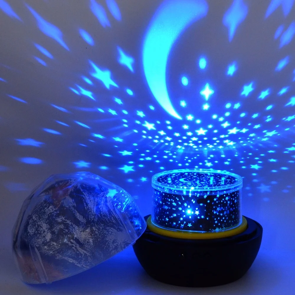 

Starry Sky Night Light Planet Magic Projector Earth Universe LED Lamp Colorful Rotate Flashing Star for Kids Baby