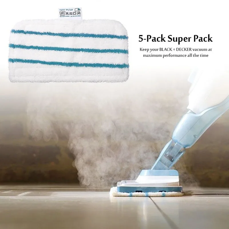 Steam Mop Home Cleaning Cloth Pad For Black & Decker Pads FSM1610 FSM1630 FSMH13E5 Washable Vacuum Cleaner Accessory