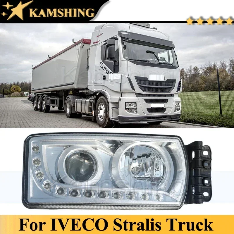 

Kamshing LED Front Head Light Head Lamp For IVECO Stralis Truck Headlight Headlamp Corner Trun Light 5801571745 5801571746