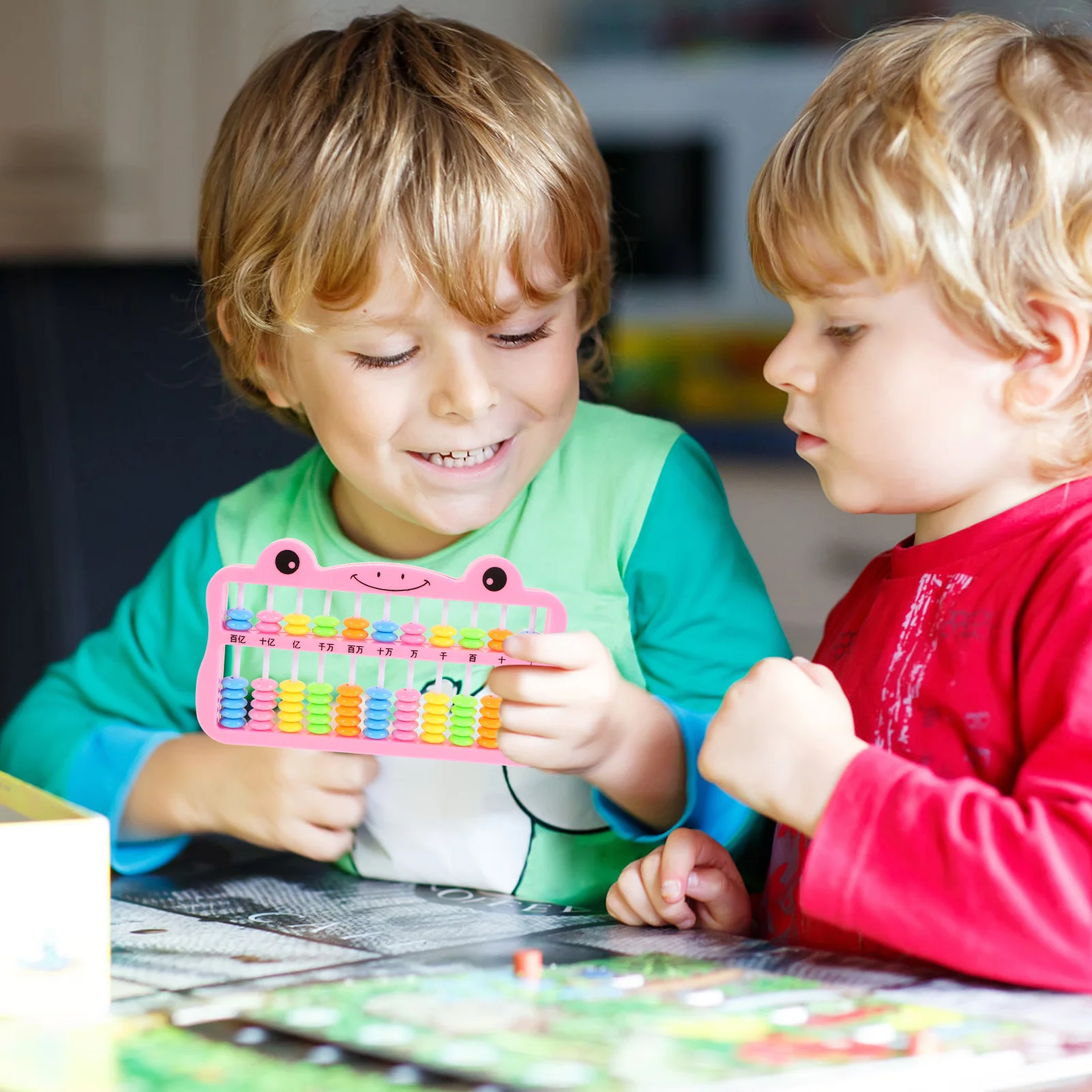 Math Learning Abacus for Kids 7 Beads Per Row Colorful Arithmetic Counting Tool for Early Childhood Education Classroom Home