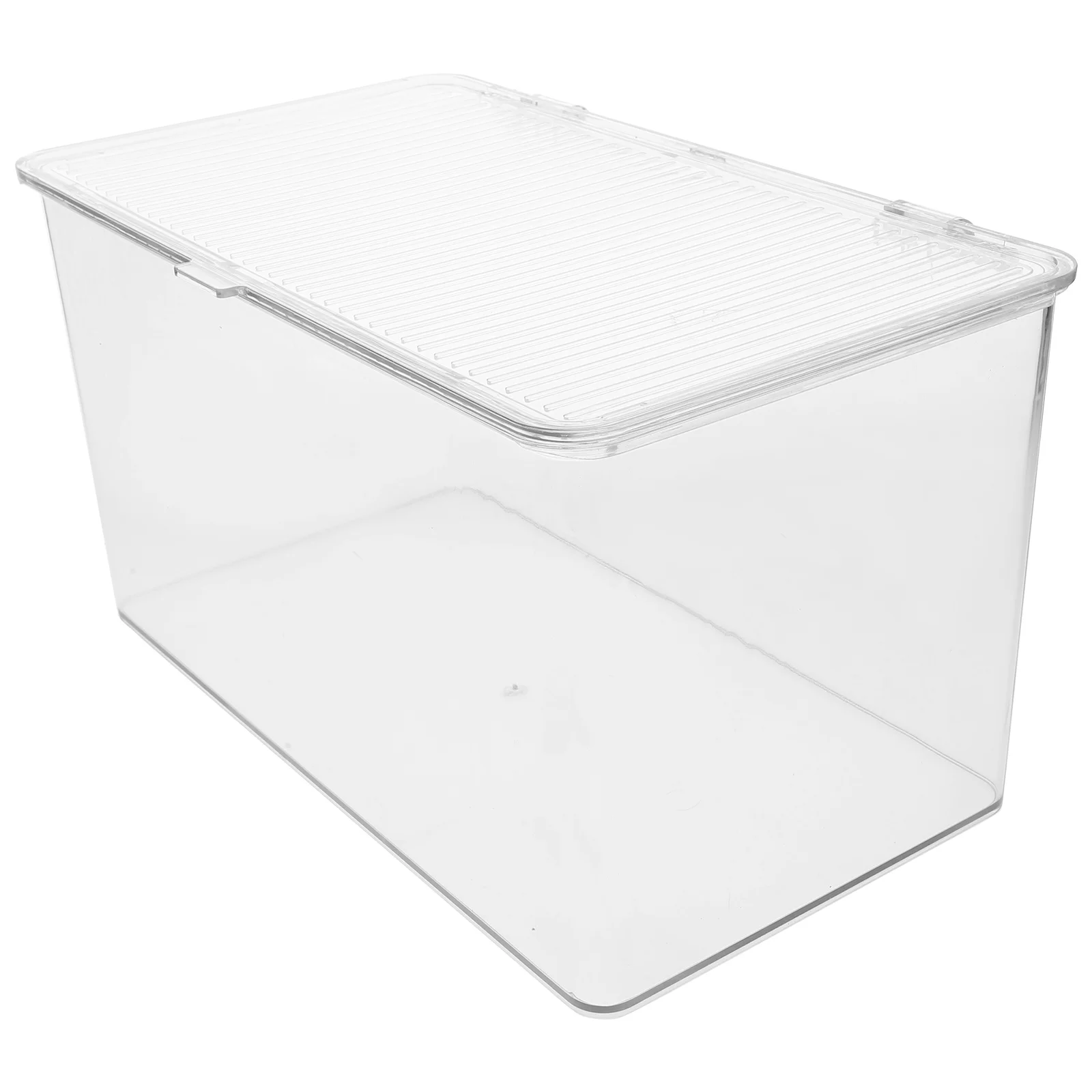 

Clear Storage Box With Lid Office Organizer Bins Books Facial Masks Snacks Clothes Desktop Container Home Kitchen Pantry Storage