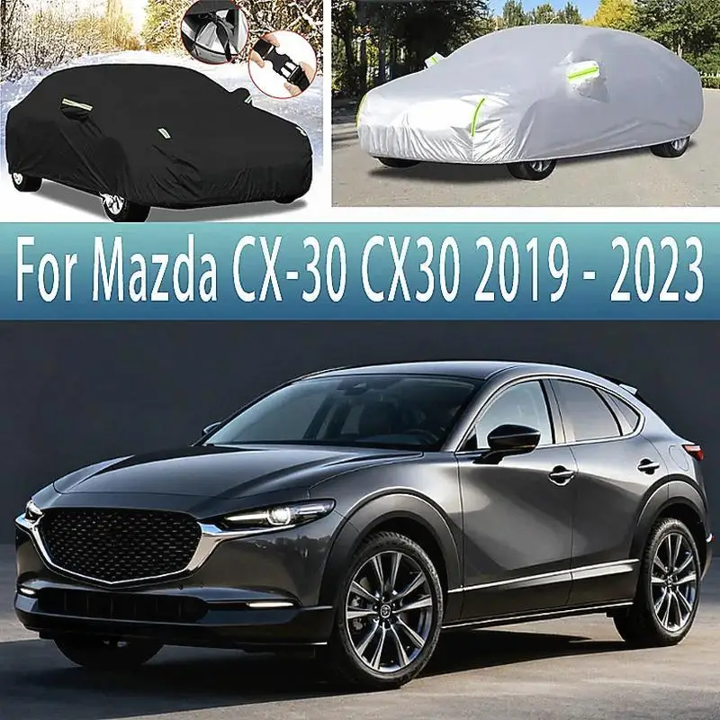 For Mazda CX 30 Outdoor Protection Waterproof Dustproof Full Sunshade for 2019 2020 2021 2023 Car Covers