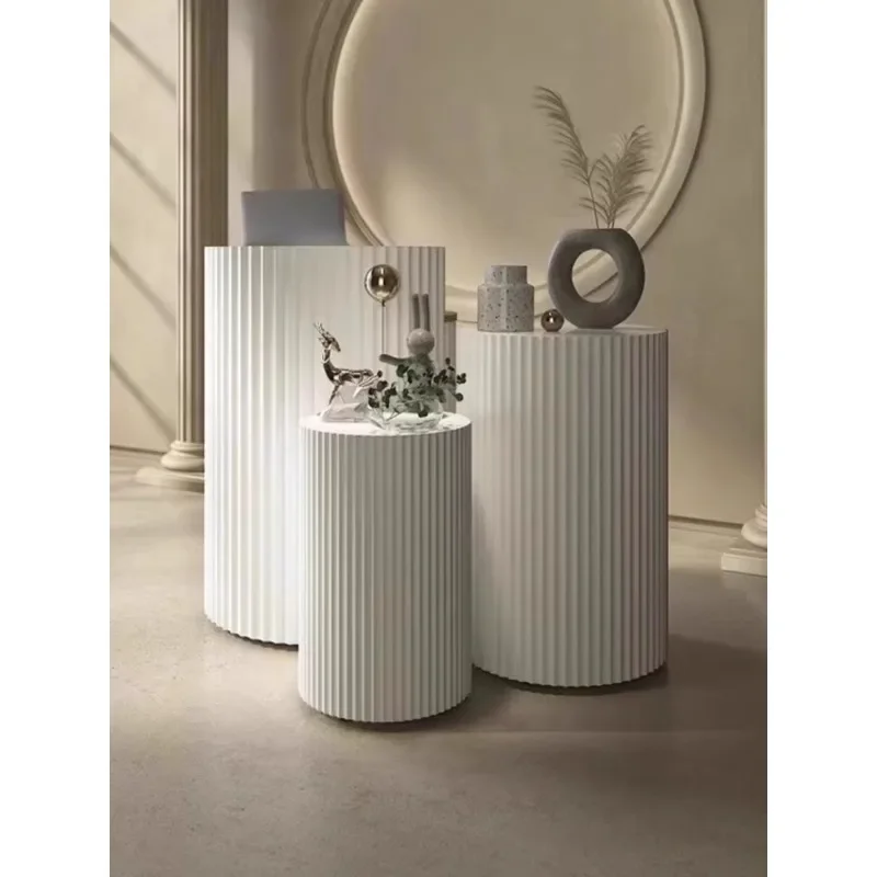 Modern simple beauty salon checkout page curved bar table nail salon clothing store reception desk store small front desk