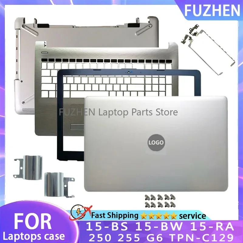 New Laptop Case For HP 15-BS 15-BW 15-RA 15-RB 15Q-BU 250 G6 255 G6 TPN-C129 LCD Back Cover Bezel Hinge Palmrest Bottom Case Top