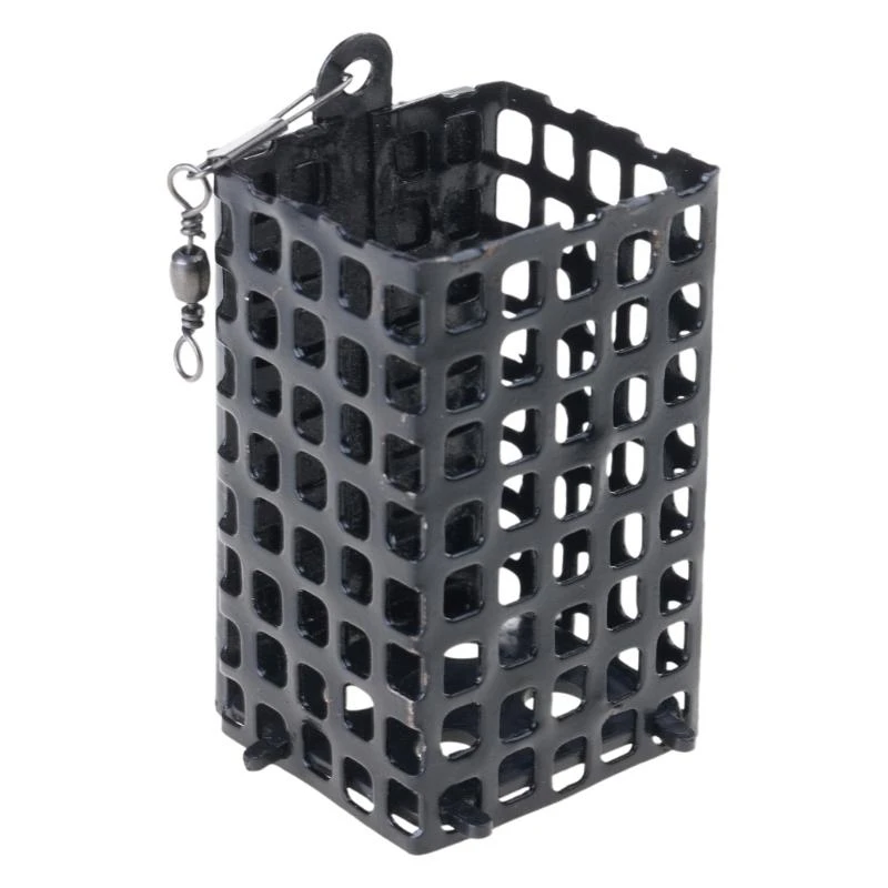 

Square Feeders Basket Cage Basket Trap Lure Holder Fishing Lure Easy to Carry