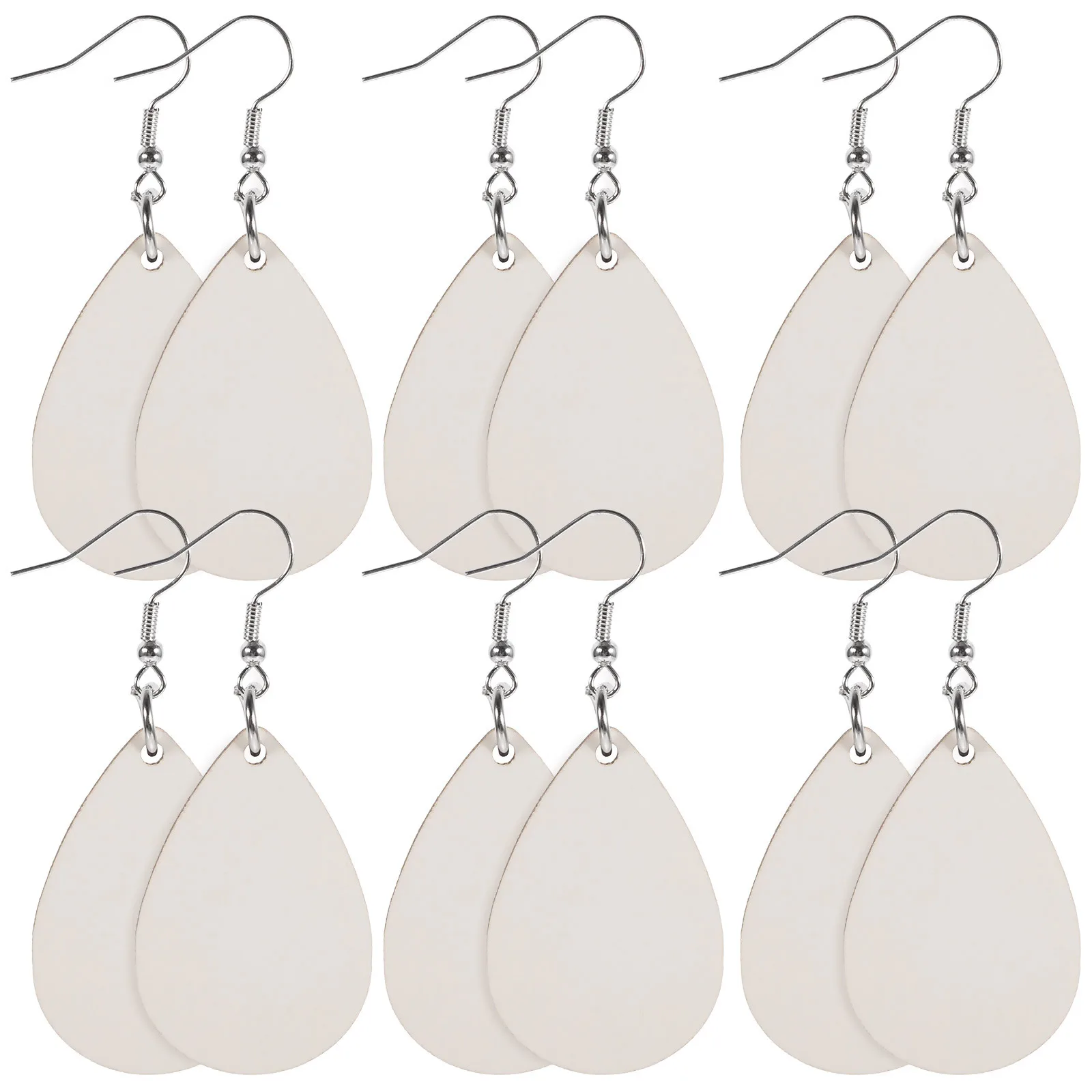 

30 шт. заготовок для сублимации: деревянные подвески для серег, для рукоделия, изготовления украшений, декоративные материалы, оптовая продажа заготовок