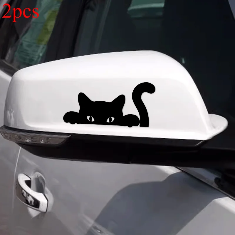 

DIY DecorationPeeking Cat Sticker Waterproof Sunproof for Car Mirror