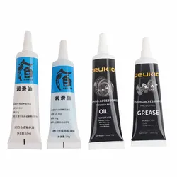 New 2Pcs Fishing Reel Oil and Grease Lubricant For Baitcasting Spinning Fishing Reel Bearing Maintenance Fishing Tools