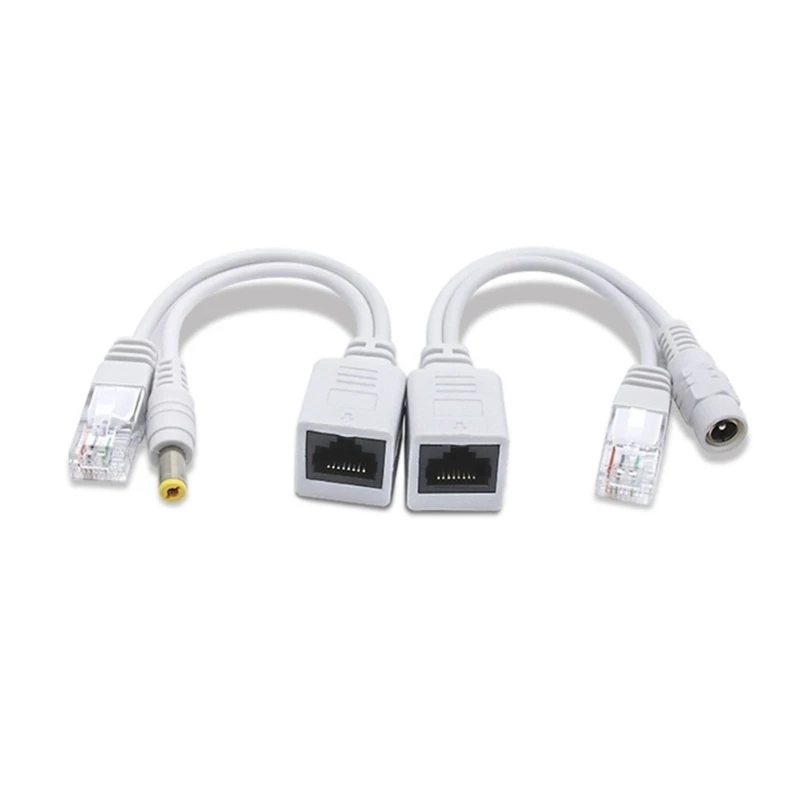Netzwerk-Power-Over-Ethernet-Kit, Netzwerk-PoE-Adapter, passiver PoE-Injektor und Splitter für Kamera-WAP-Geräte
