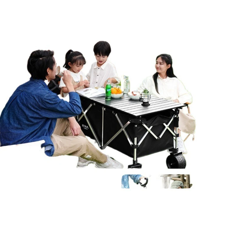 Camper outdoor folding storage trolley camping trailer picnic travel large