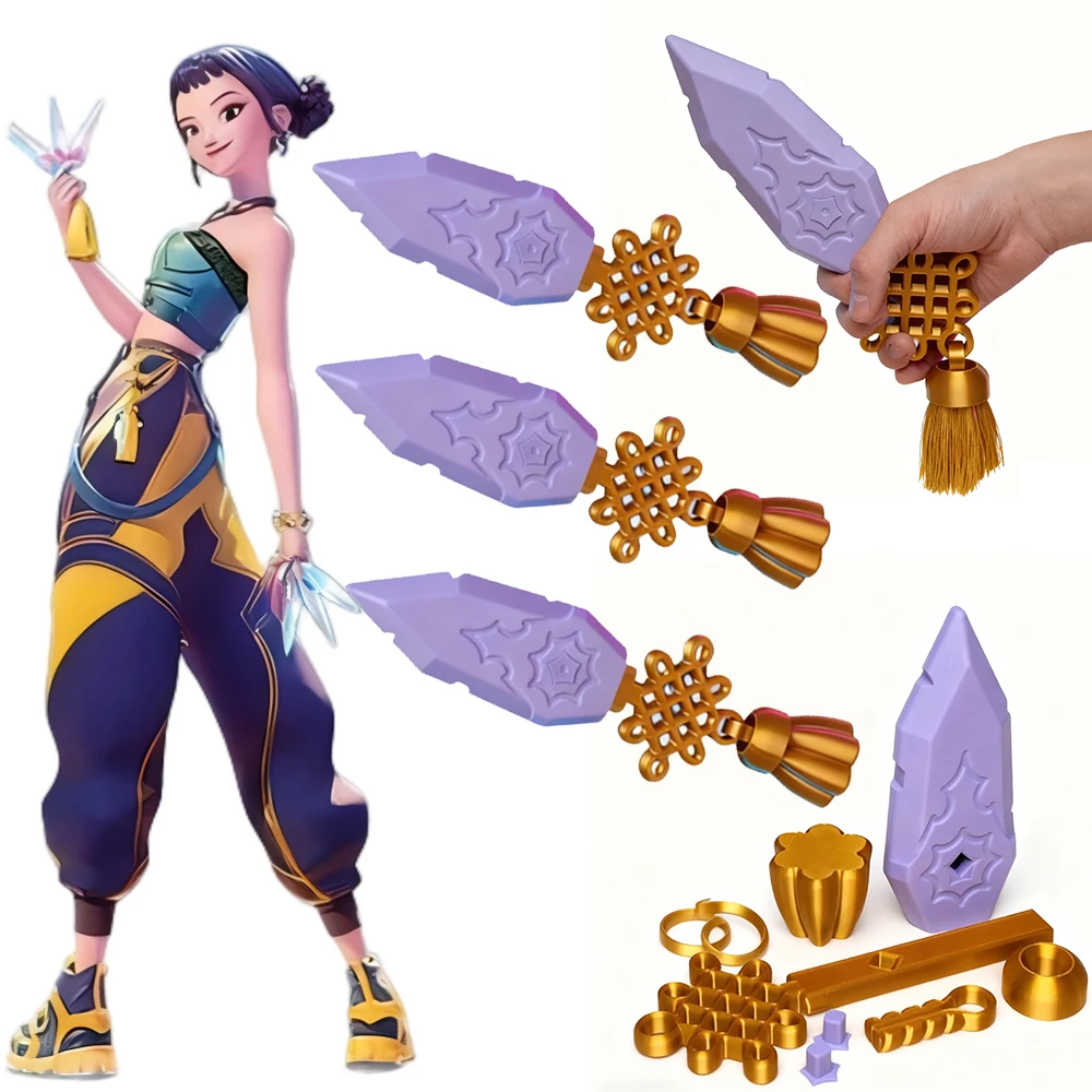 

Zoey KPop-Demon Hunter Rumi Mira Cosplay Weapon Accessories Darts，Knive，Swords With Symbol Party Costume Accessories