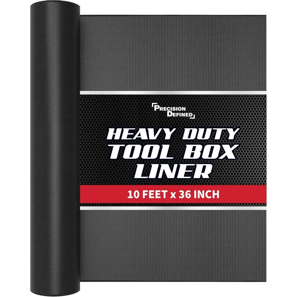 

Professional Grade Toolbox Drawer Liner Non Slip Mat 10ft x 36 Black