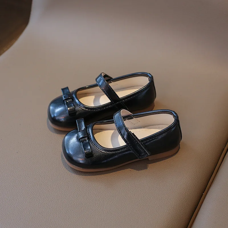 

Платье Мэри Джейн для девочек от 17 до 30 лет, детская обувь, балетки на плоской подошве, нескользящая праздничная модная детская обувь принцессы с бантом для девочек