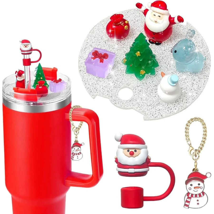 

Аксессуары для крышек чашек для чашек, 1 шт., силиконовая соломенная крышка, топпер, 1 шт., милые подвески для чашек, стакан 40 унций с ручкой