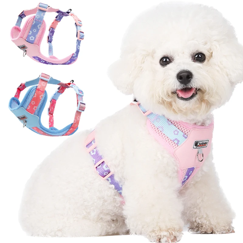 

Adjustment Dog Harness Puppy Cat Chest Strap For Medium Small Dogs Pet Colorful Collars Harness Vest Pet Accessoires Supplies