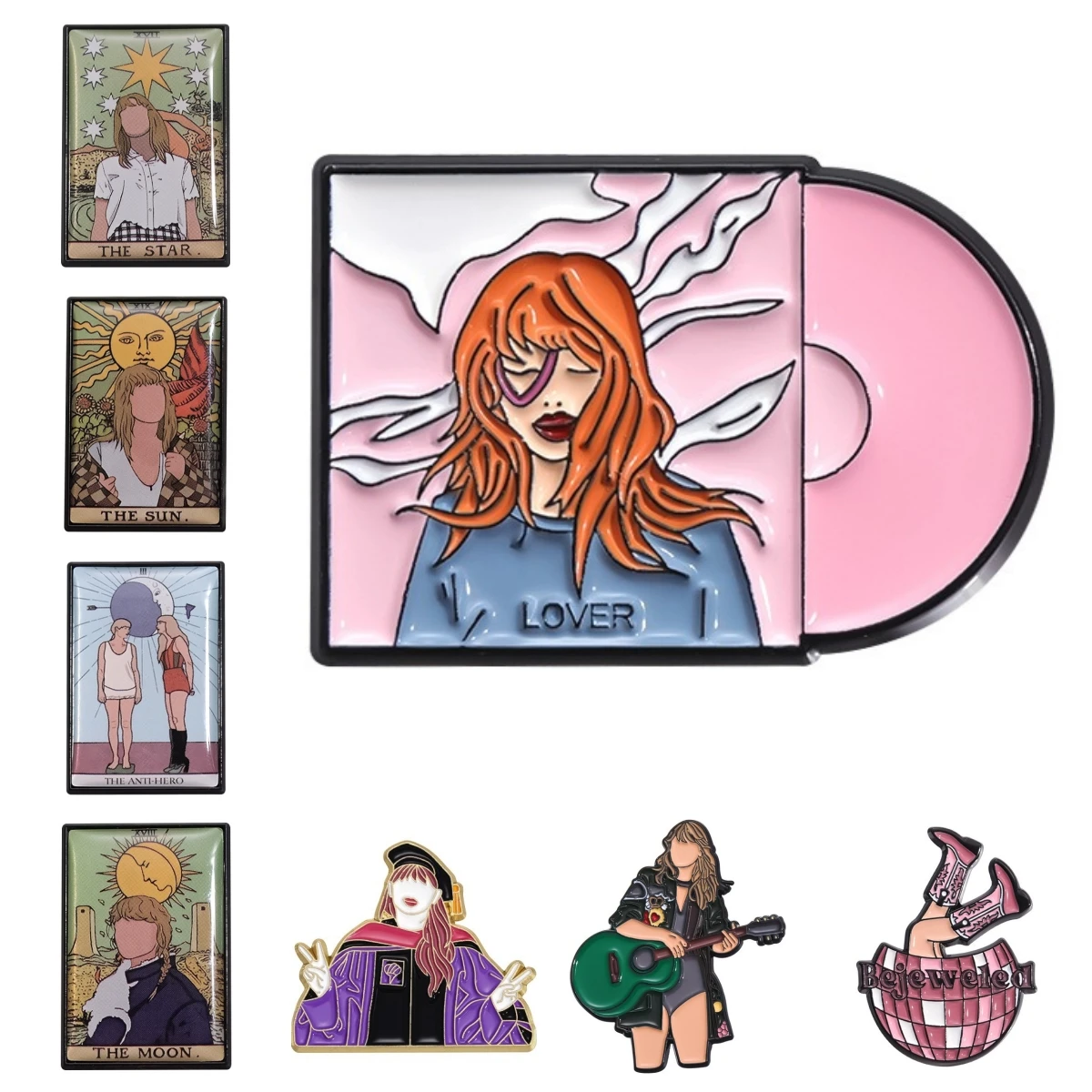 Taylor Fearless record Album Enamel Brooch Peripheral Badges Metal rural Rock Music Backpack Clothes Lapel Pins Gift Keepsake